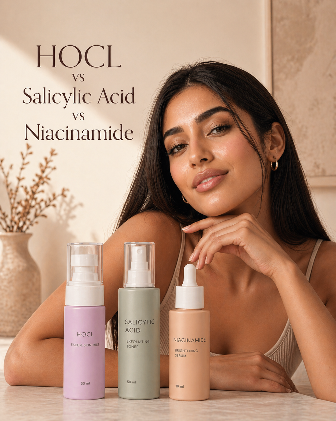 HOCL vs Salicylic Acid vs Niacinamide: Which One Is Right for Your Skin?